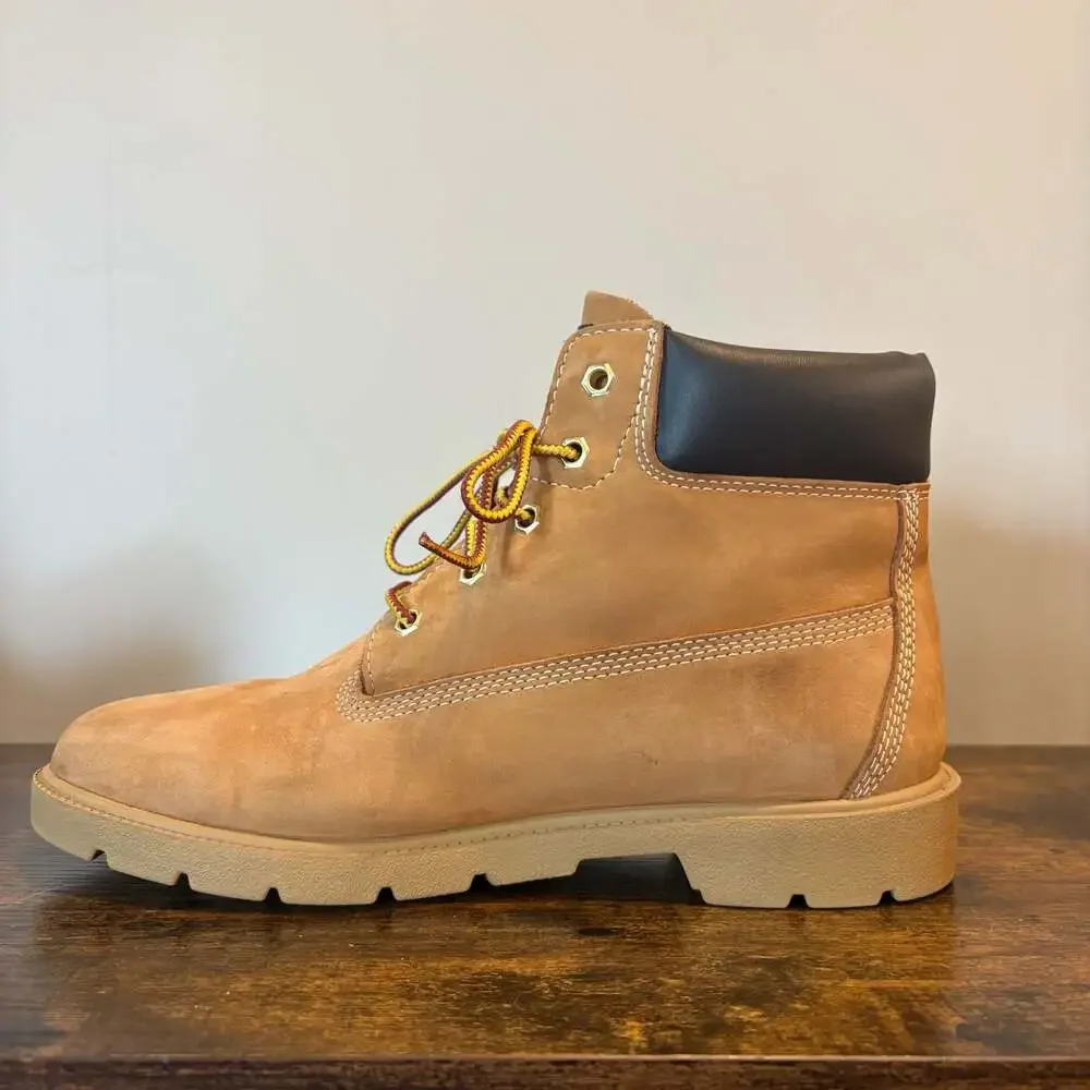 Timberland 6 Inch Waterproof Wheat Boots Boys 7 Womens 8.5 A7598